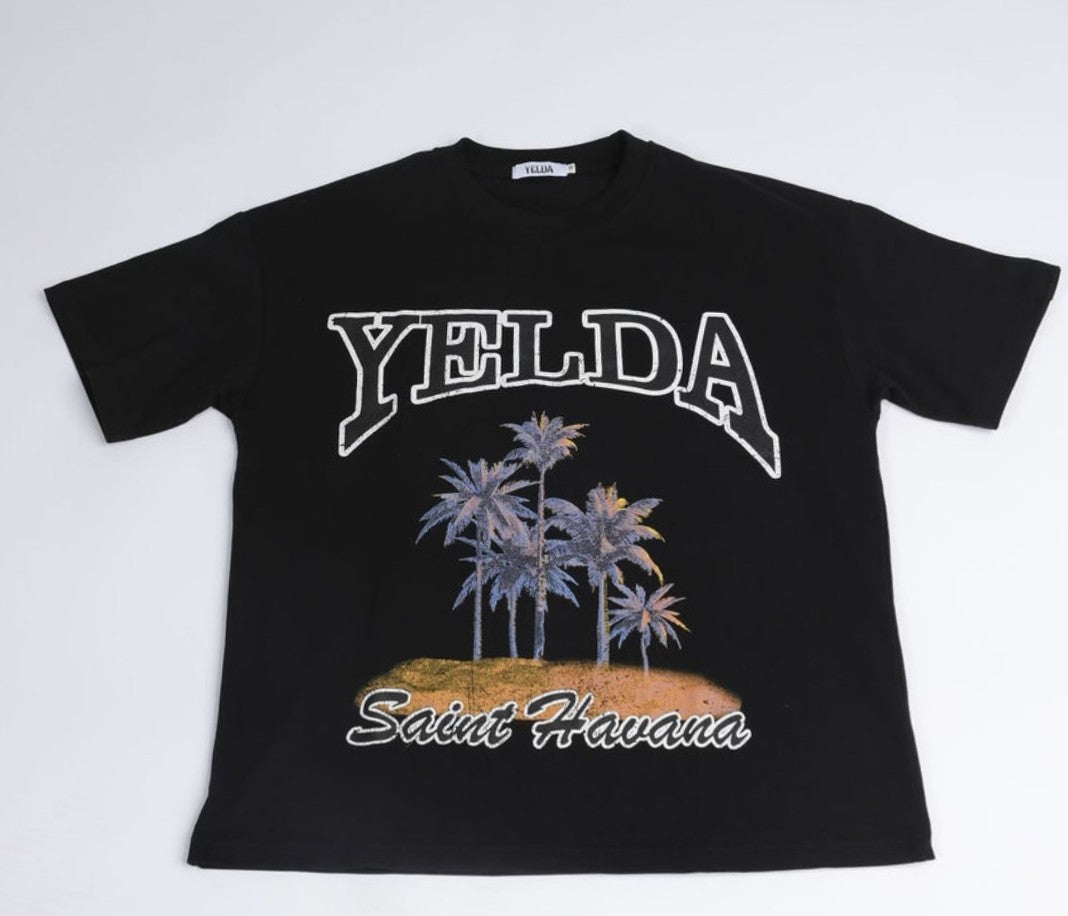 Yelda Black Saint Havana Tee