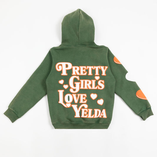 Pretty Girls Love Yelda Green Hoodie