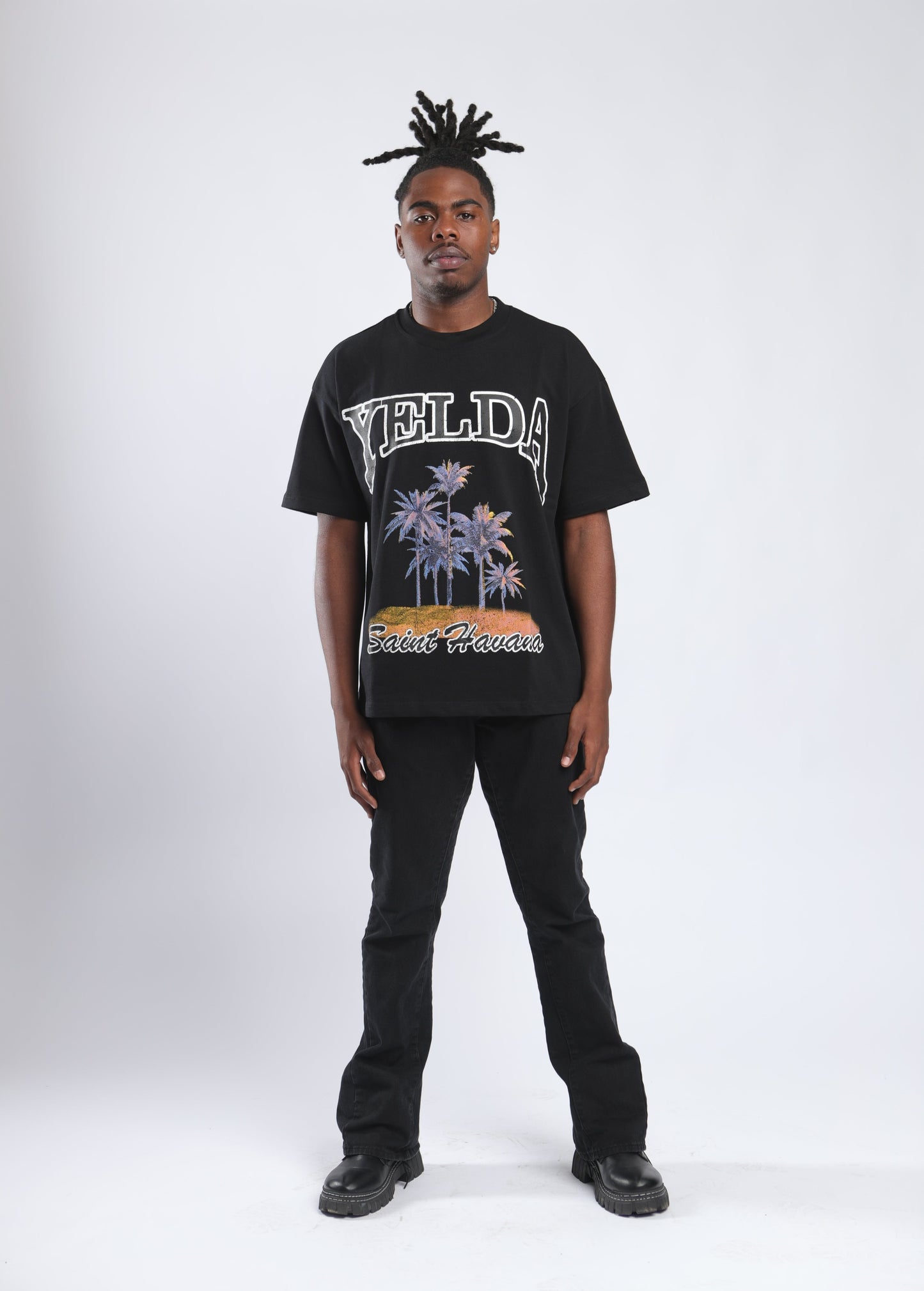 Yelda Black Saint Havana Tee