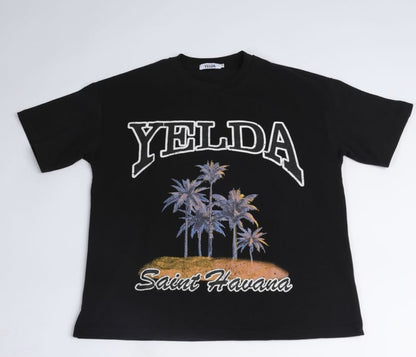 Yelda Black Saint Havana Tee